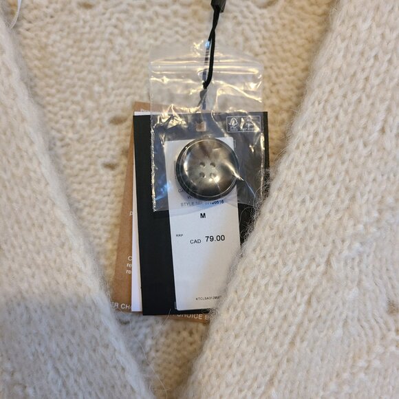 Ecru knit cardigan - NWT - Picture 2 of 5